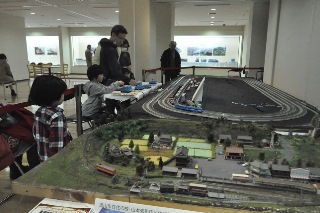 HOゲージ、Nゲージの鉄道模型の写真