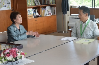 貴島さんと井崎市長