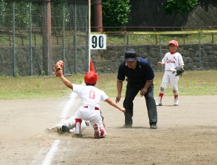 守備でも活躍するカージナルスの選手の写真