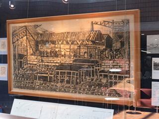 共同制作木版画「柏駅西口の風景」の写真