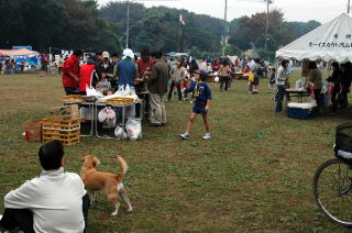 東深井地区公園でスカウト祭