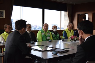 鰭ヶ崎団地自治会代表森田さん