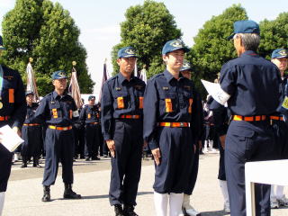 本番さながらに操法大会