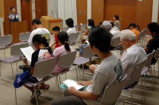 斉藤さんによる戦争の体験講話