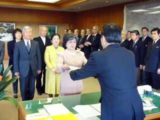 ふるさと功労表彰式の様子