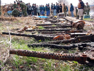 回収された機関銃