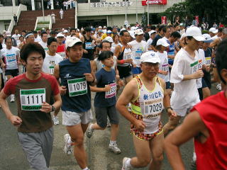 ランナー集団の画像